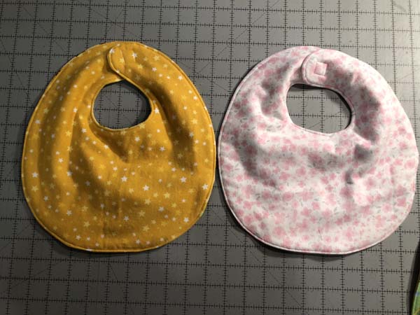 Baby Bib 1 Finished Back