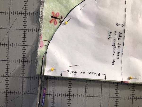 Baby Bib Cutting Pattern