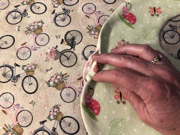 Baby Bib Fold In Opening