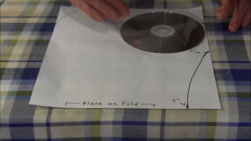 Baby Burp Cloth Tutorial - Making Pattern Curve Corners