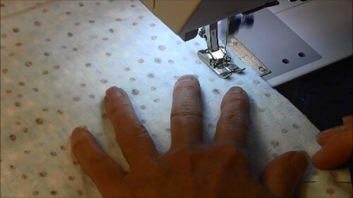 Baby Burp Cloth Tutorial - Sew Around leaving an opening