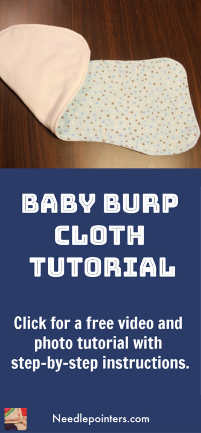 Baby Burp Cloth Tutorial - Pin