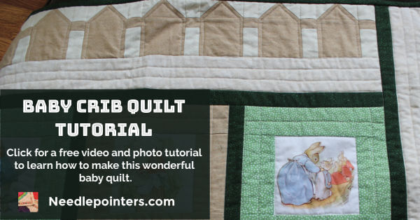 Self Binding Baby Blanket Tutorial - Diary of a Quilter