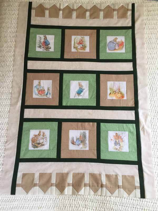 Baby Crib Quilt - Top Complete