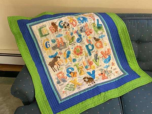 Baby Play Mat on Sofa