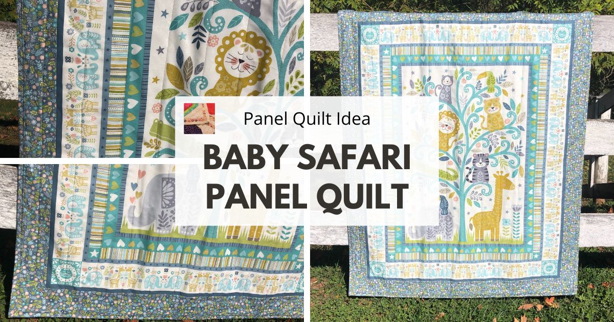 Baby Safari Panel Quilt Idea | Needlepointers.com