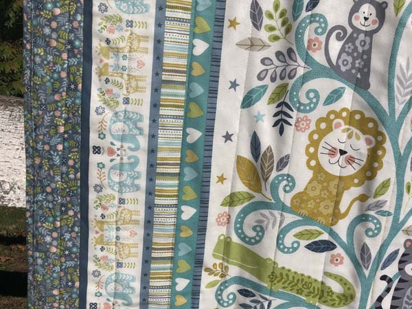 Baby Safari Panel Quilt Quilting