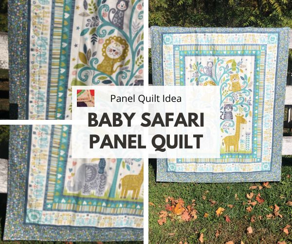 Quilt Kit Panel for Beginners Jungle Animals Baby Quilt -  in 2023