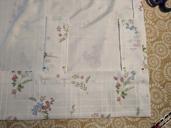 Back Tab Curtain 17 pinned tabs