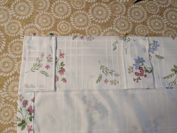 Back Tab Curtain 20 pinned tabs