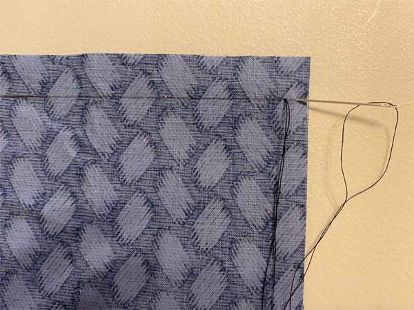 Backstitch 1 Needle in Fabric