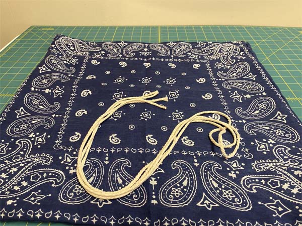 Bandana Drawstring Bag Cording