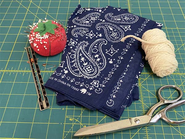 Bandana Drawstring Bag Supplies