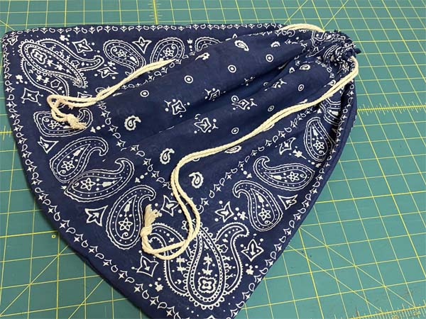Bandana Drawstring Bag finished