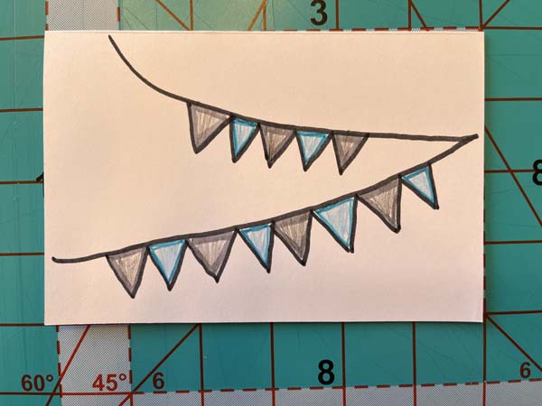 Banner Birthday Card 4 Color Banner