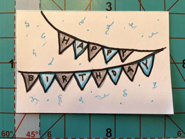 Banner Birthday Card 5 Write Message