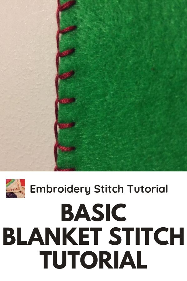 Basic Blanket Stitch Tutorial - pin