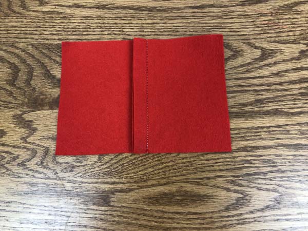 Basic Lapped Seam 8 Showing Wrong Side