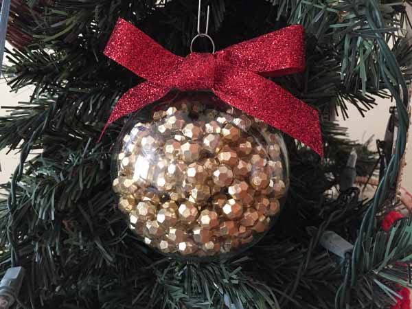 Beaded Garland Christmas Ornament