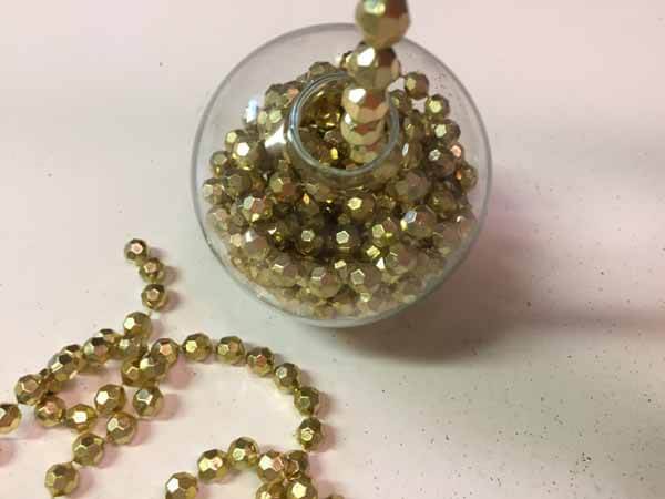 Bead Garland Christmas Ornament - Insert Beads