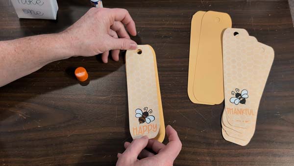 Bee Bookmarks 8 Place Front