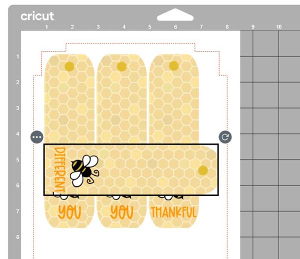 Bee Bookmarks Cricut Design Space Make Turn Object
