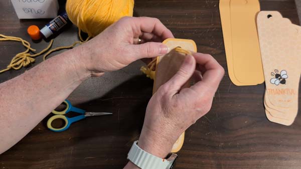 Bee Bookmarks Tassel 16 Put Knot Through Hole