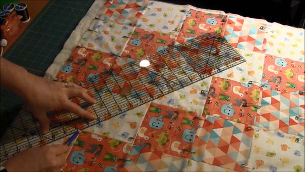 Beginner Machine Quilting Line Up Ruler