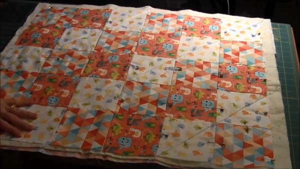 Beginner Machine Quilting Lines Finished One Direction