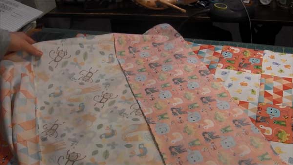 Beginner Quilt Series Quilt Backing Back of Finished Backing