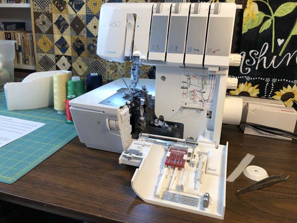 Bernina Serger Looper Cover Open
