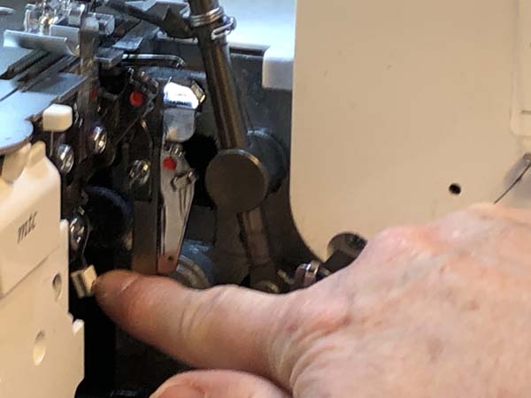 Bernina Serger Switch Pushed Down