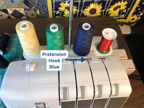 Bernina Serger Threading Blue Pretension Hook