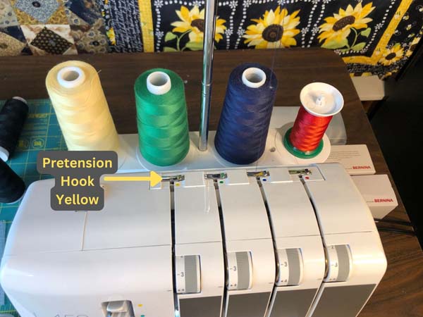 Bernina Serger Threading Yellow Pretension Hook
