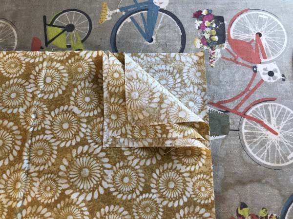 Big Board Cover 1 Fold Fabric Into Quarters