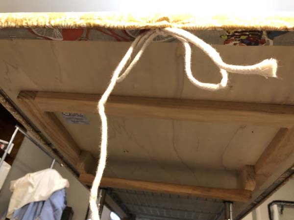 Big Board Cover 17 Showing Tied Cord Under Board