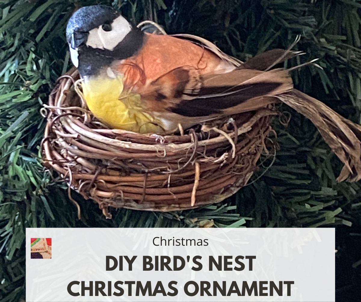 Bird's Nest Christmas Tree Ornament