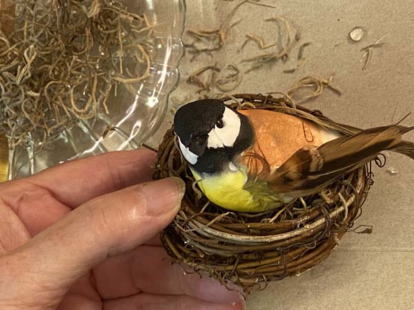 Bird Nest Ornament Add Bird