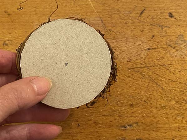 Bird Nest Ornament Cardboard Circle Fits
