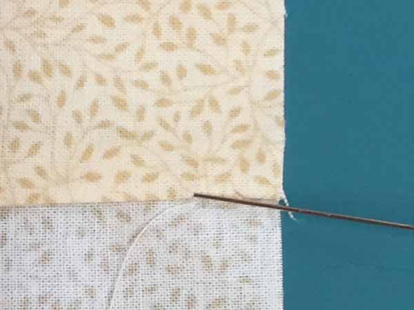 Blind Hem Stitch - Catch Folded Fabric 2