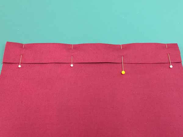 Blind Hem Stitch Tutorial - Pinned