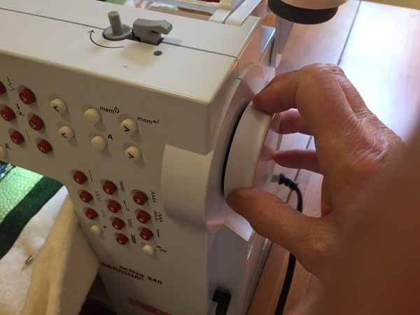 Machine Quilting - Bobbin Thread Quick Tip - Turn Flywheel