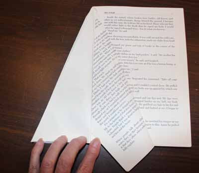 Book Christmas Tree Step 2 - Second Fold