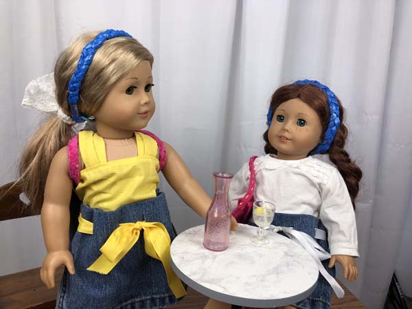 Braided Doll Headband Two Dolls