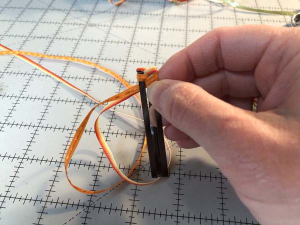 Braided Ribbon Barrette 12 Right Ribbons