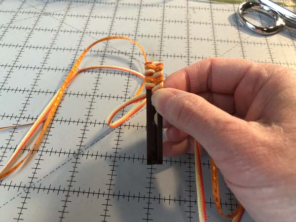 Braided Ribbon Barrette 13 Braiding Beginning