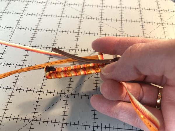 Braided Ribbon Barrette 15 Showing Underneath