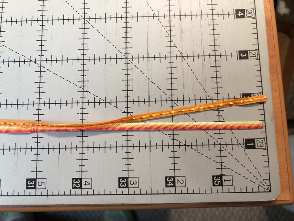 Braided Ribbon Barrette 2 Cut Ribbons