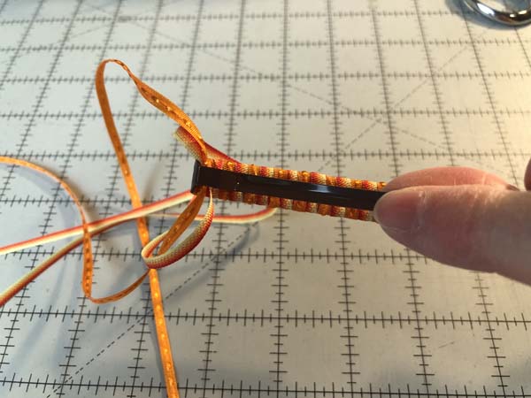 Braided Ribbon Barrette 23 Back