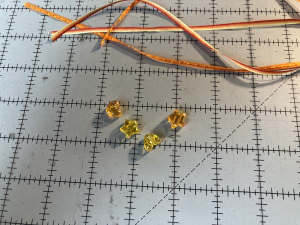 Braided Ribbon Barrette 25 Beads